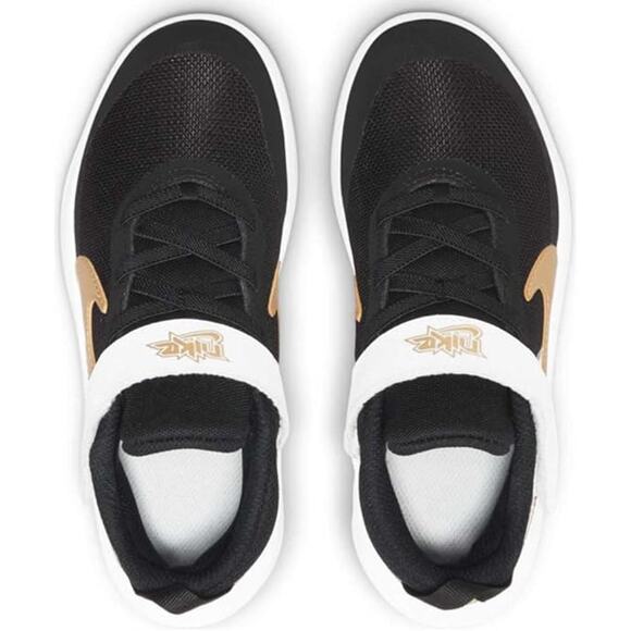 NWT Nike unisex Team Hustle D 10 Basketball Sneaker,Black/Gold/White-Size 5.5 - Picture 5 of 7